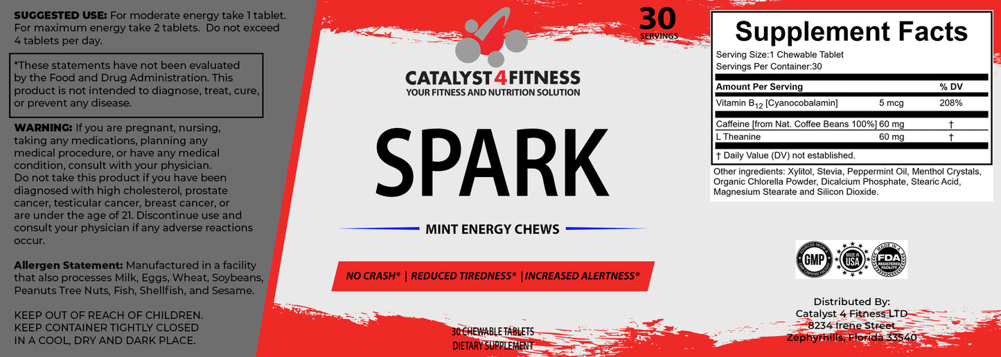 Spark Mint Energy Chews