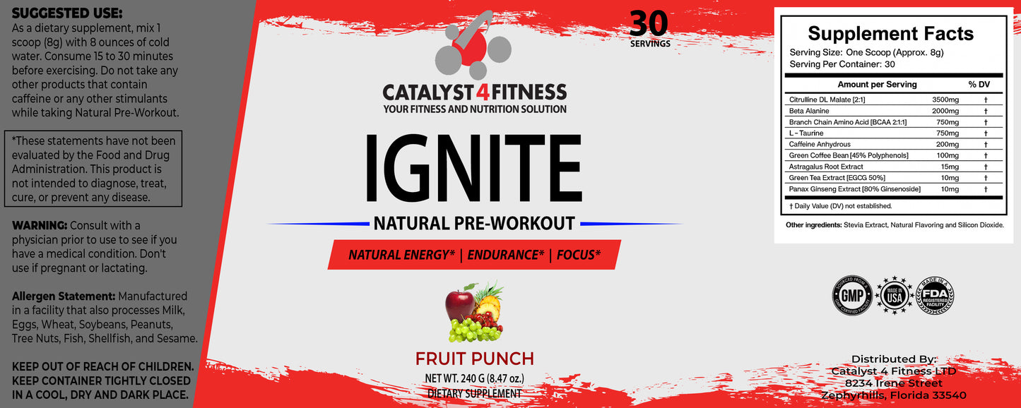 Ignite Natural Pre-Workout