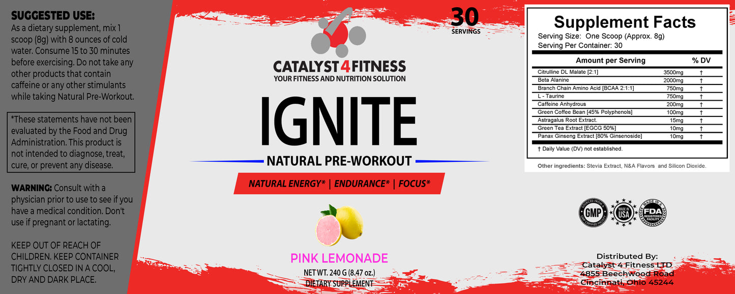 Ignite Natural Pre-Workout