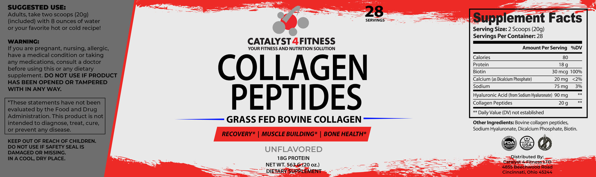 Collagen Peptide Protein Powder – Catalyst 4 Fitness Supplements