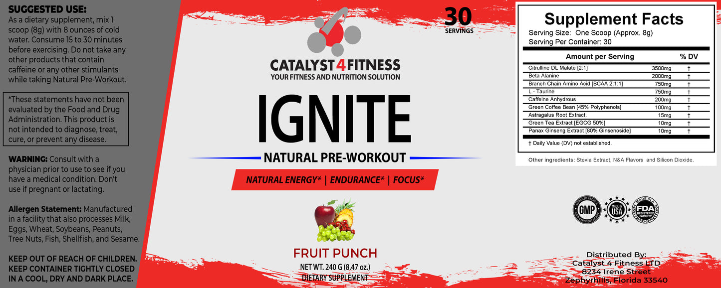 Ignite Natural Pre-Workout